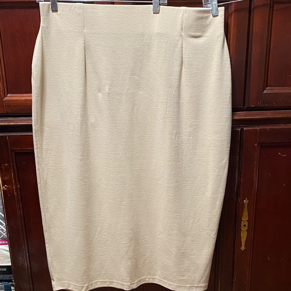 Jacque&KoKo Vintage plus size 26/28 Elegant Cream Skirt - Picture 1 of 13
